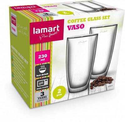 LT9010 Szklanki 230ML 2SZT. VASO LAMART