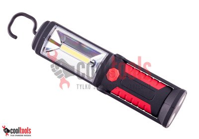 Lampa warsztatowa 3W + 5 LED na uchylnej manetycznej podstawie CTL0045