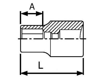 Nasadka 6-kątna calowa 1/4" TengTools