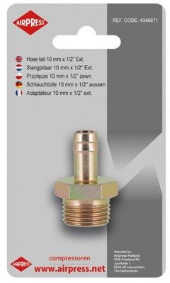 Przyłącze na wąż 10 mm x 1/2" Airpress 4346871