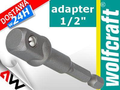 WOLFCRAFT ADAPTER DO KLUCZY NASADOWYCH UCHWYT 1/2" 72mm