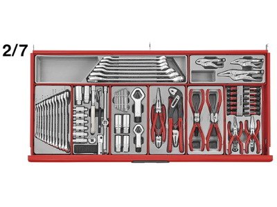 Wózek narzędziowy TengTools 7 szuflad 622 narzędzia TCMM622N