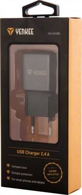 YAC 2013BK USB Charger 2400mA YENKEE