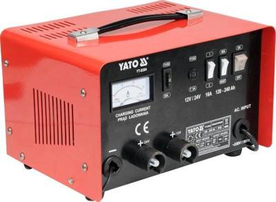 YATO PROSTOWNIK ZE WSPOMAGANIEM ROZRUCHU 16A 12V / 24V 120 - 240Ah